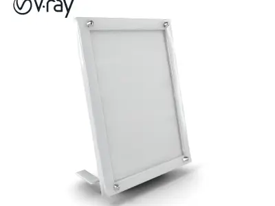 Magnetic Frame Photo Holder Model Pack Low-poly 3D model