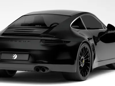 Porsche 911 Black 3D model