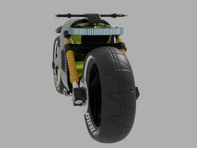 HYUNDAI   BIKE Low-poly 3D model