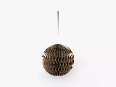 Christmas Toy Paper Sphere 3D model