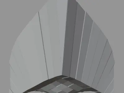 Peak Structure 3rd Version Low-poly 3D model