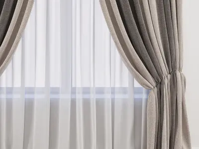 Set 49 Curtains 3D model