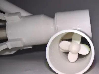 MJS 2002-19 Bow Thruster 19mm for scale model boats 3D print model