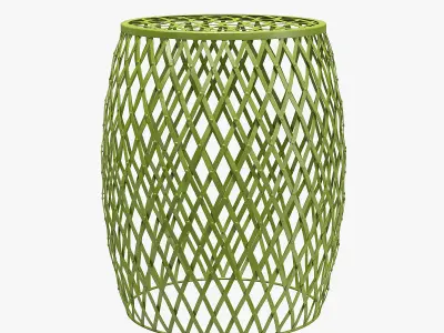 Safavieh steve matte strips accent stool 3D model