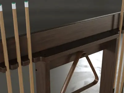 Cue Pool Rack 3D model