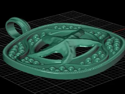 Starfish pendant 31 3D print model
