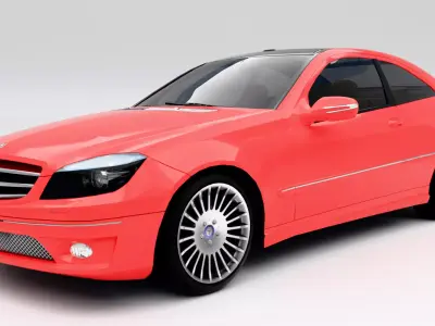 Mercedes-Benz CLC 350 Sport Coupe 2008 Low-poly 3D model