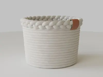 Rope Fabric Baskets 3D model