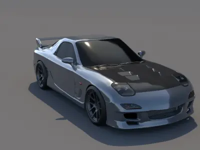 rx7 street style 3D model