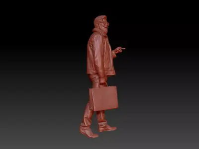 Beard man 3D print model