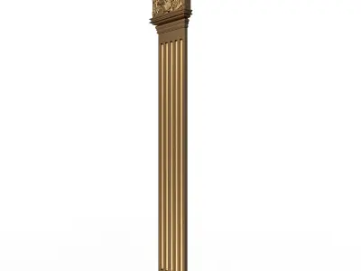 Column Capital 01201 Low-poly 3D model
