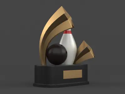 Trophy Cup 3D model 27