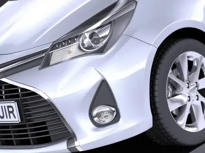 Toyota Yaris 2016 VRAY 3D model