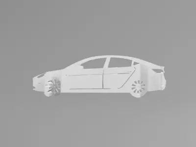 Tesla Model 3 - Keychain 3D print model