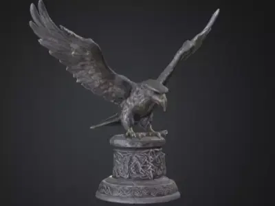 eagle bust 3D print model
