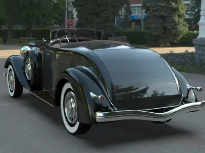 Chrysler Imperial 1932 Blender 2 81 3D Moldel 3D model