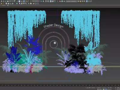 Fantasy Tropical Booth 3D model