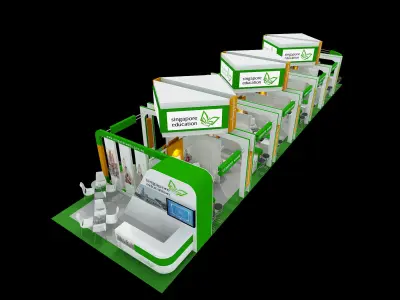 Singapore Education Exhibition 6 x 24 booth 3D model