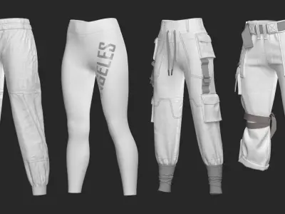 24 Pants - Vol 2 - Base Mesh 3D model