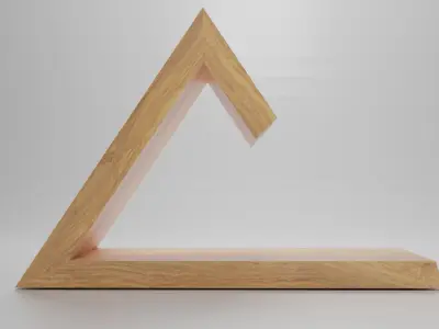 Wooden Holder book  3D model