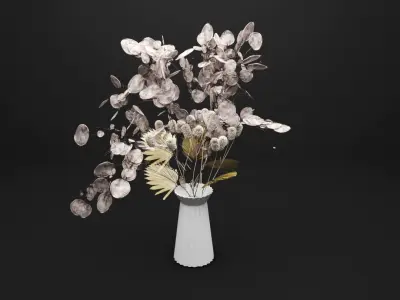 Lunaria Bouquet 3D model