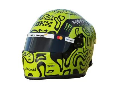 F1 Lando Norris Helmet 2025 3D model