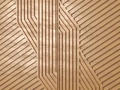 Wall Decor Wood 3D model