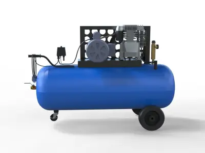 Air Compressor 3D model 3D model