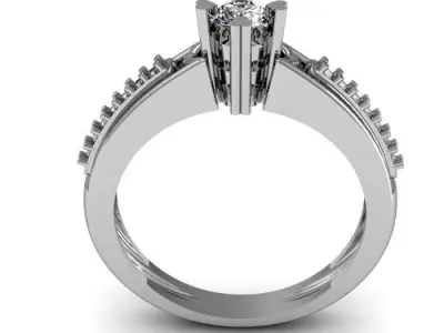 engagement ring 3D print model 36