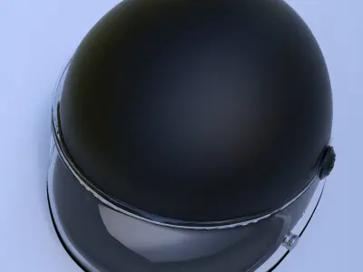 Motorcycle Helmet Low-poly 3D model