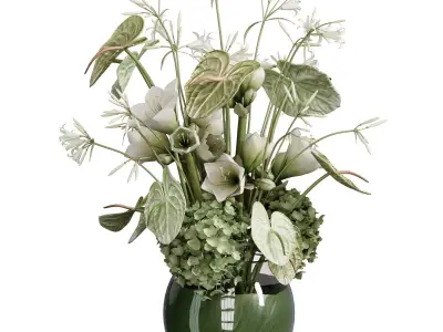 Flower In Vase 81 3D model