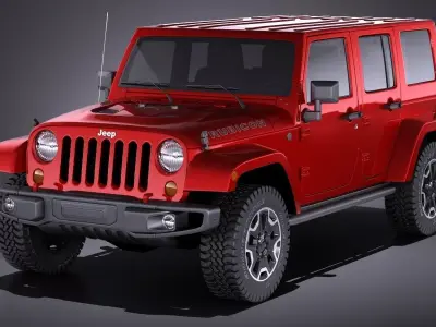 Jeep Wrangler Rubicon 2017 3D model