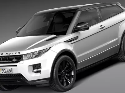 Range Rover Evoque Black Design 2013 3D model