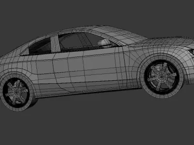 Audi A5 - undone Free 3D model