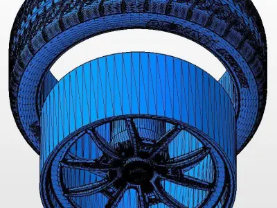 Custom wheels Weld Racing S80 for scale model 3D print model