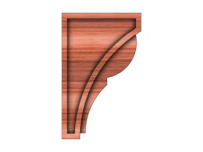 Simple steped Corbel for plaster and woodworking  3D print model