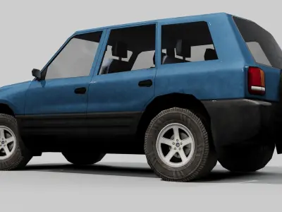 Game Ready Generic SUV Low-poly 3D model