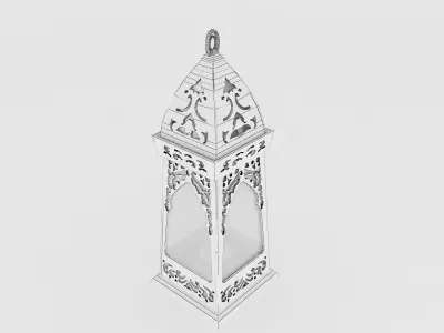 f12a Ramadan lantern fanous 3D model