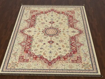 3 Rugs oriental rug Low-poly 3D model