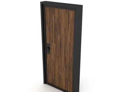 3D modern door 07 Low-poly 3D model