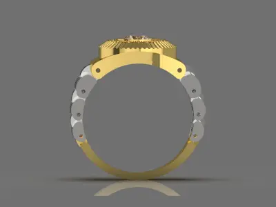 Luxury man Rolex design diamond ring model ror0016 3D print model