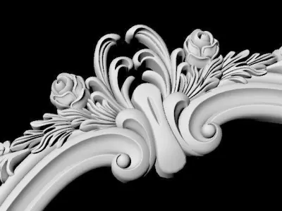 carved frame for mirror 3D model order