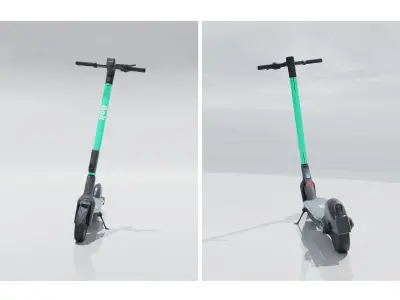 Electric scooter 3D model