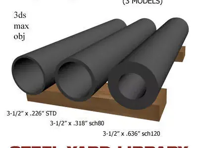 3-1 2in Pipe 3D model