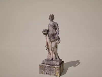 Ancient Goddess Statue 3D model