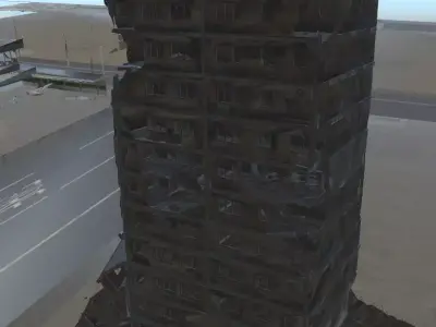 Destroy building  3D model