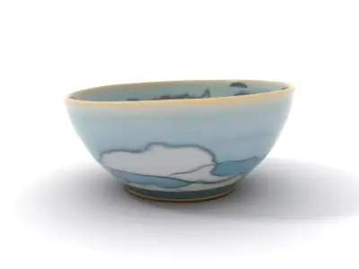 Elegant Ceramic Bowl model pack Low-poly 3D model