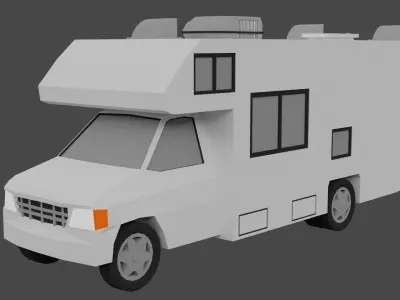 Low Poly RV Low-poly 3D model