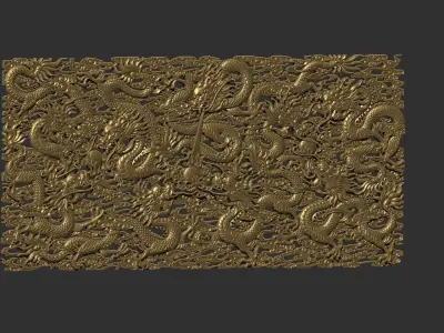 Nine Dragons 3D print model