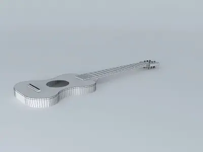 Guitar acoustic Free 3D model